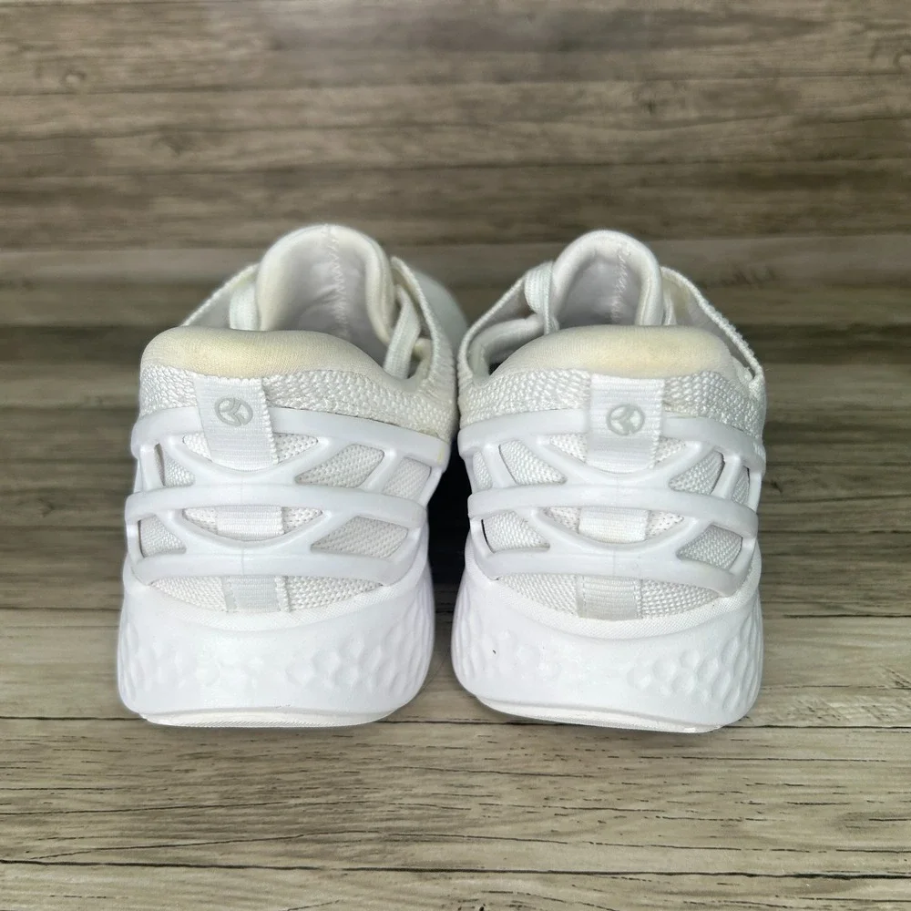 Kizik Athens Shoes Mens 6.5 Womens 8 White Slip On Hands Free Sneakers Comfort - Picture 8 of 11